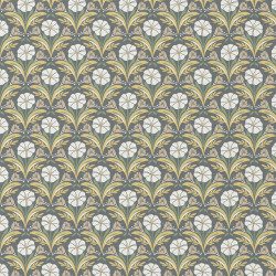 Printed Cotton SELMA2 Green / Yellow